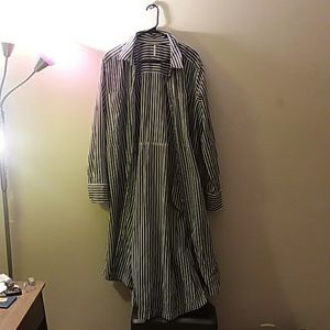 Long pinstripe dress